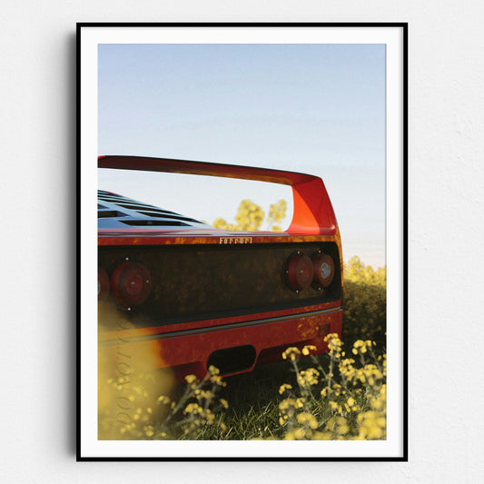 Red Ferrari F40 Spoiler