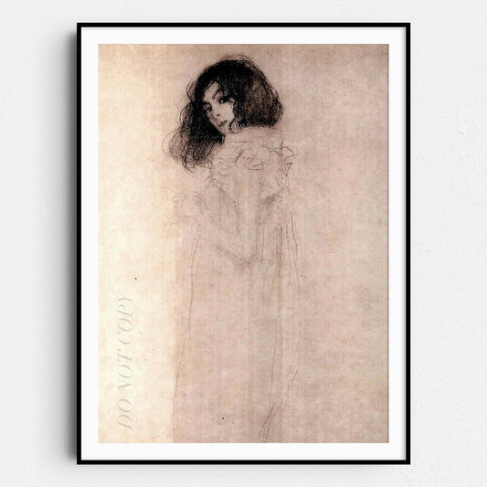 Portrait of a Young Woman by Gustav Klimt