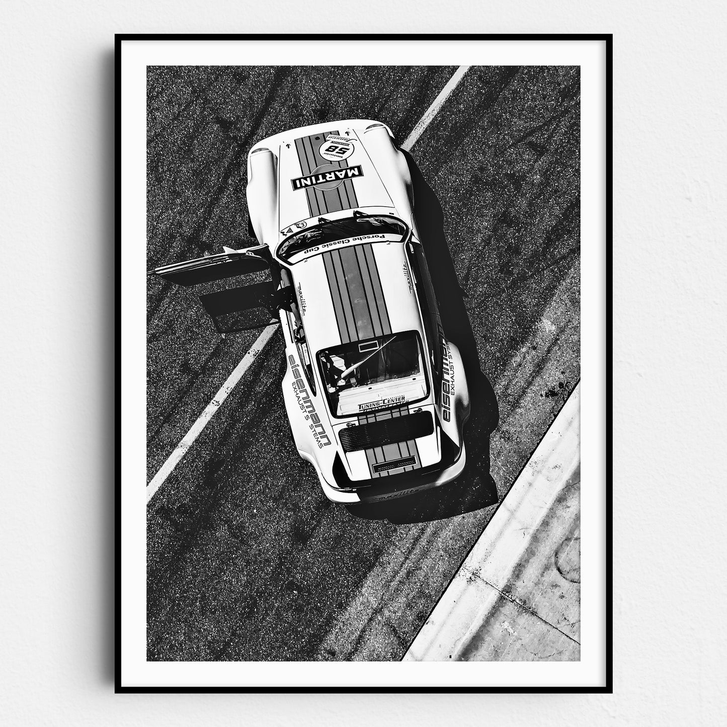 Porsche Martini On Race Track