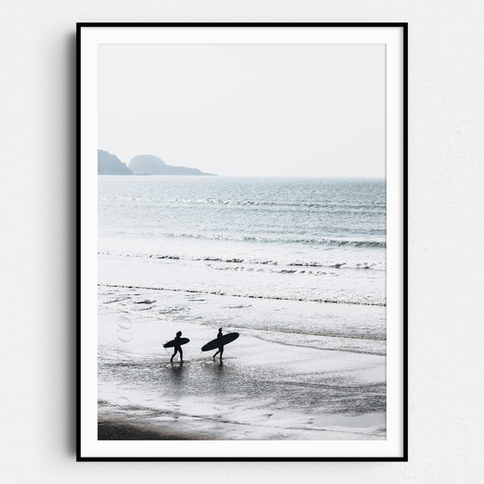 Surfers at the Beach