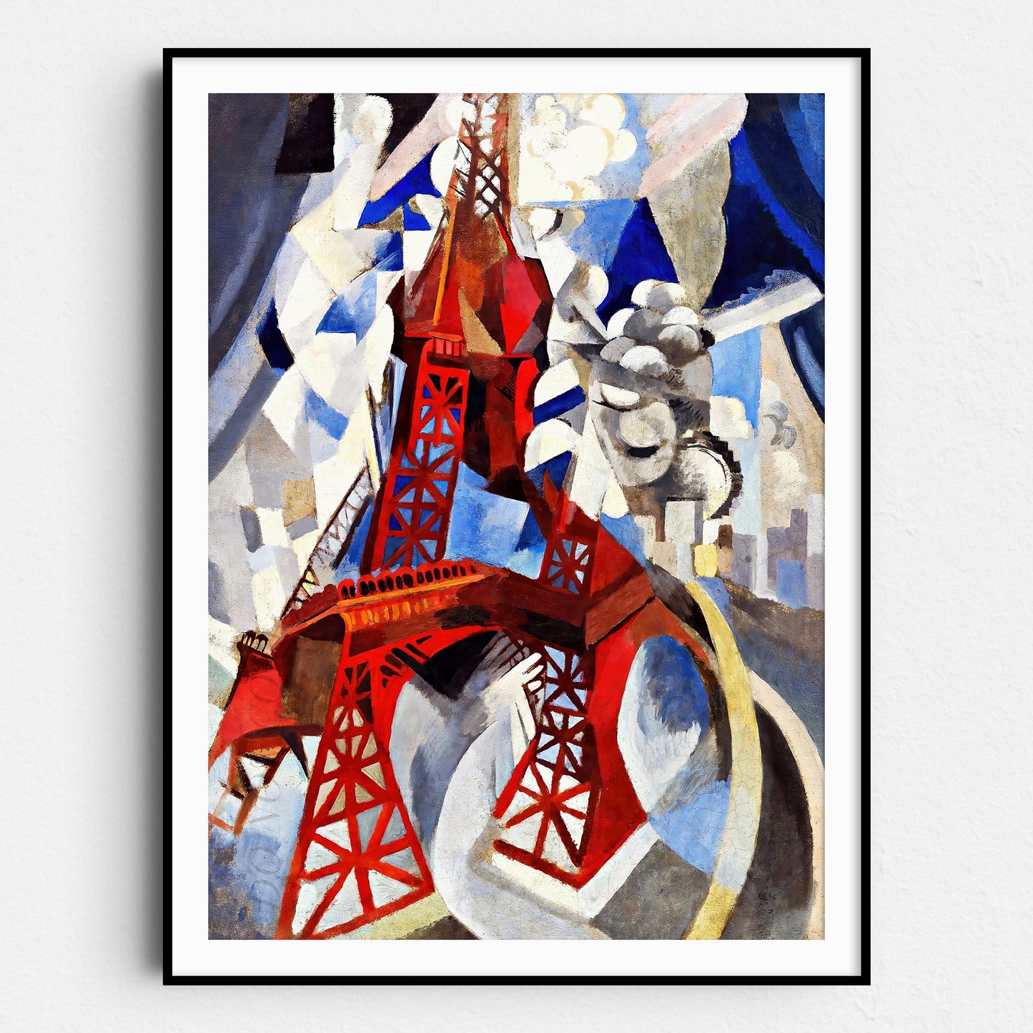 Red Eiffel Tower (1911) by Robert Delaunay