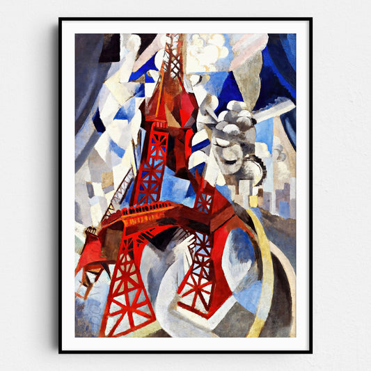 Red Eiffel Tower (1911) by Robert Delaunay