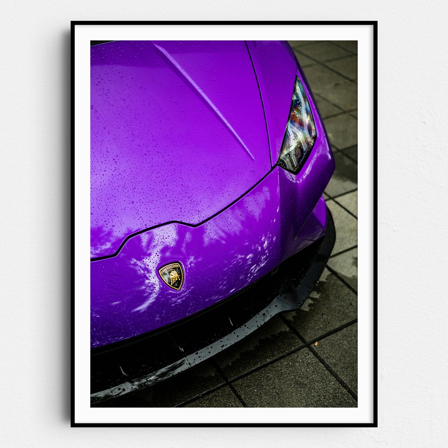 Purple Lamborghini Close Up