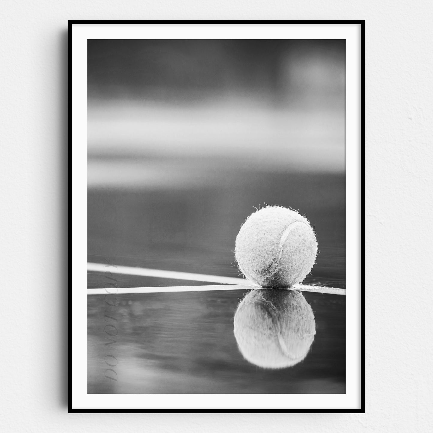Tennis Ball On Tennis Court