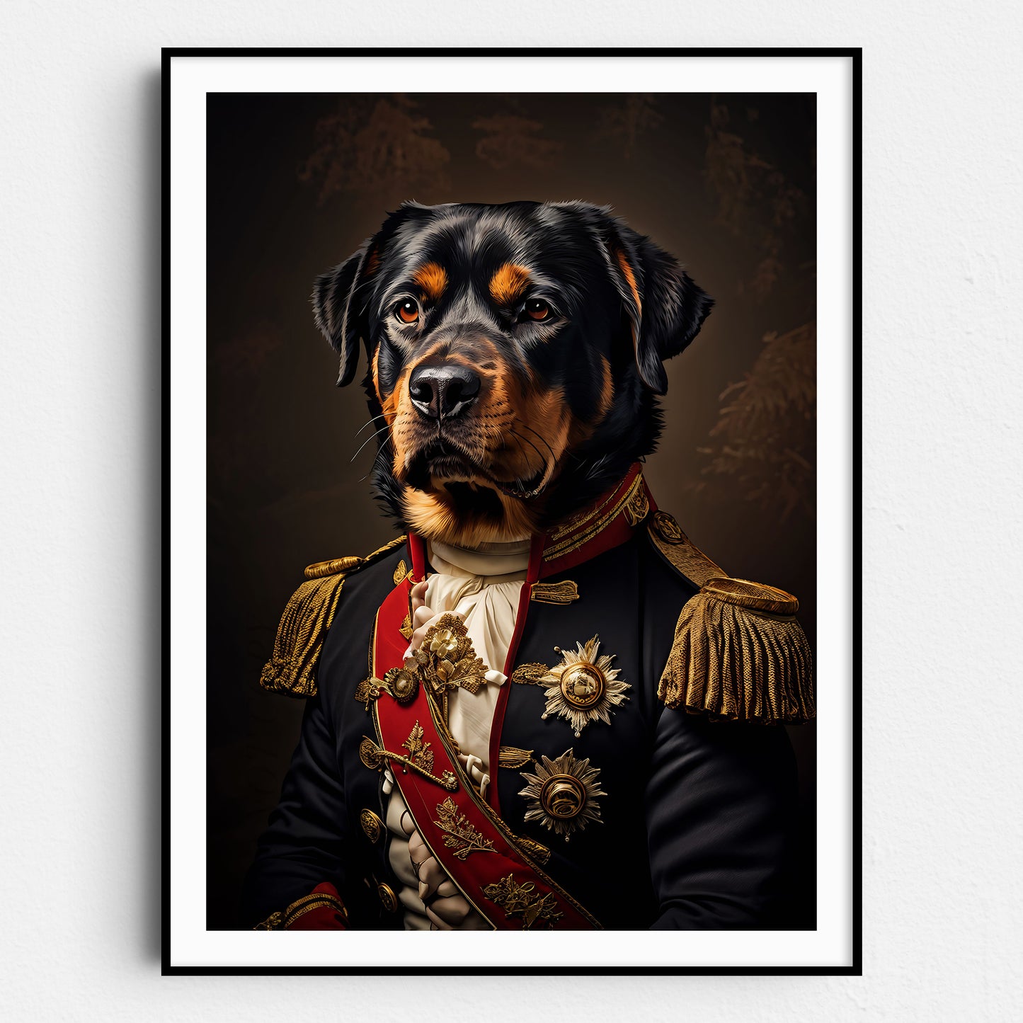 Rottweiler Dog Aristocrat Portrait