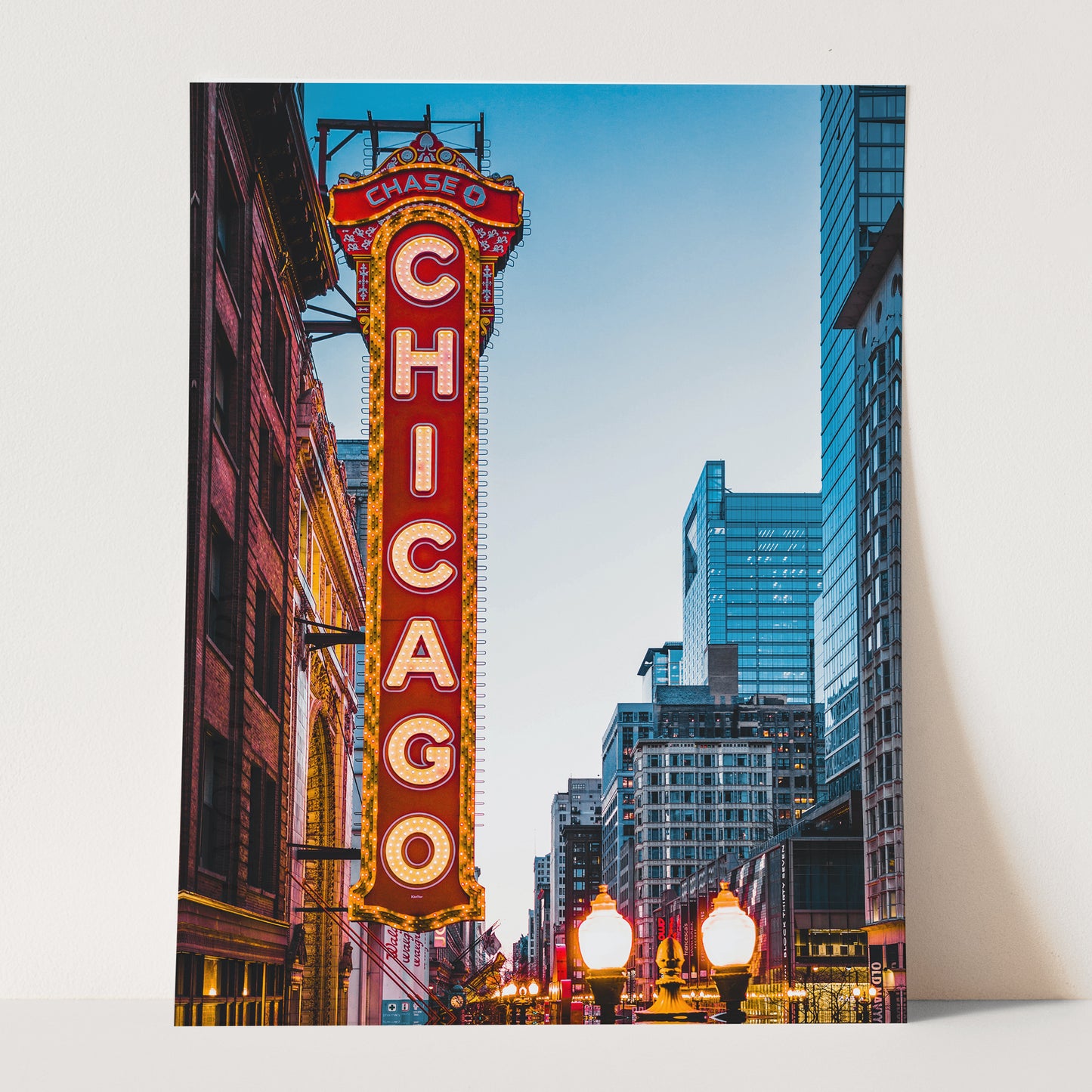 The Chicago Theatre Sign