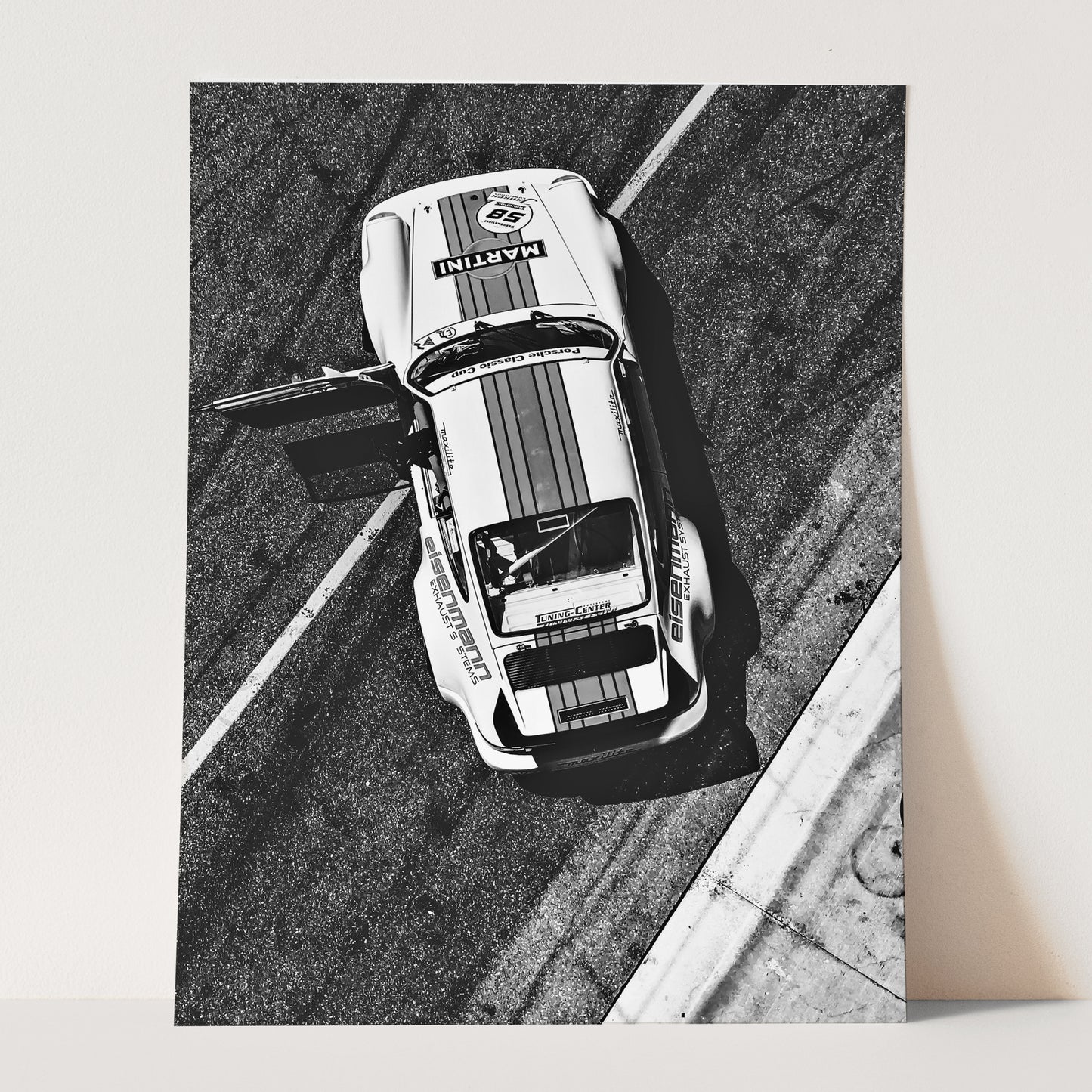 Porsche Martini On Race Track