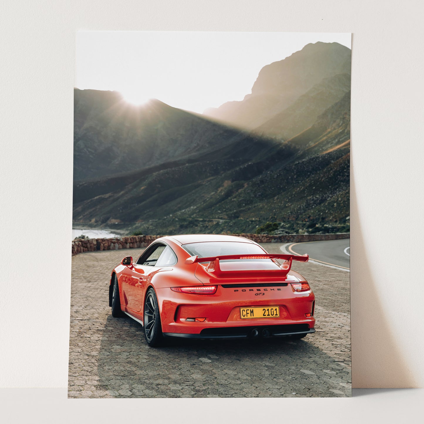 Red Porsche GT3 Landscape