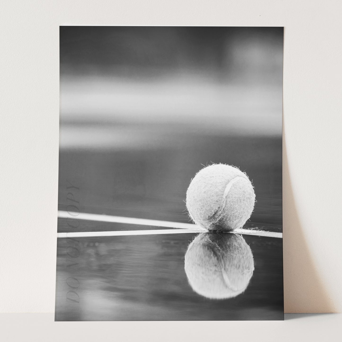 Tennis Ball On Tennis Court