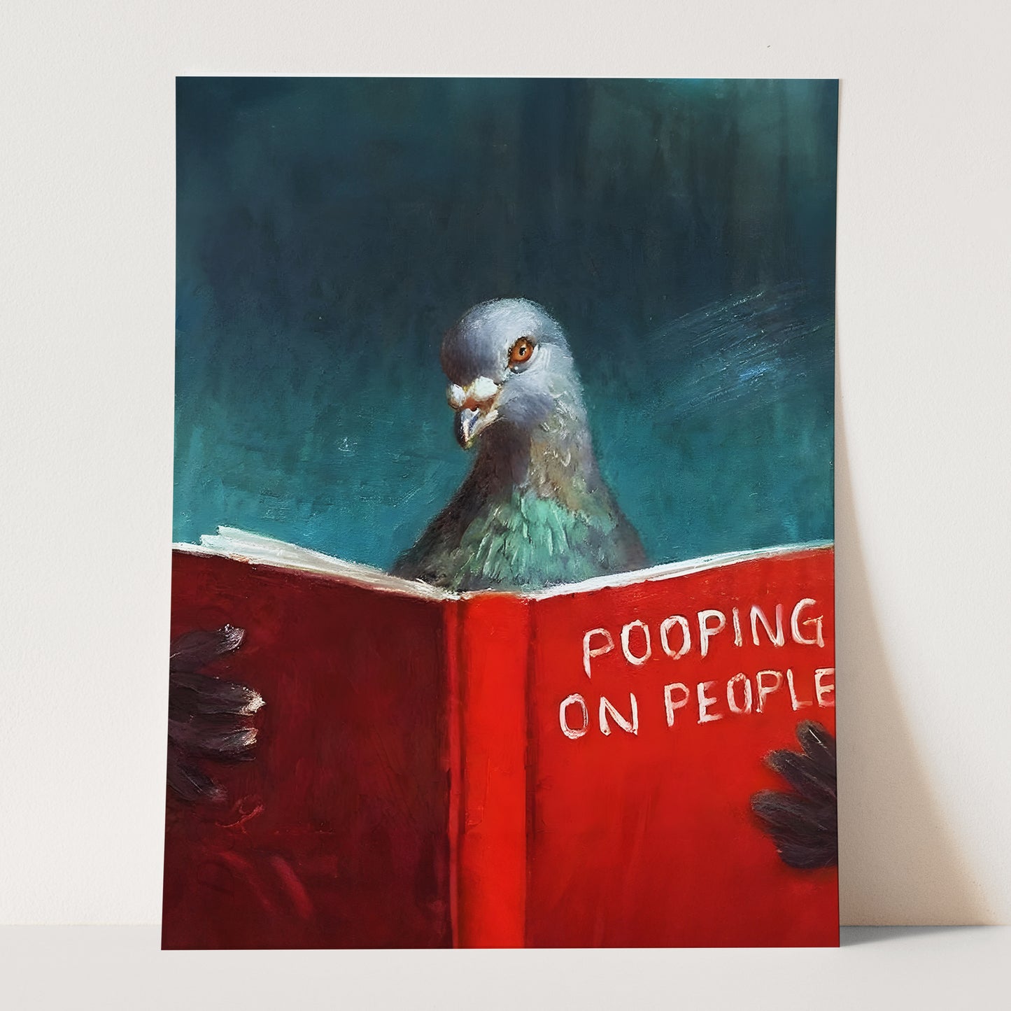 Pigeon Reading Pooping On People Book