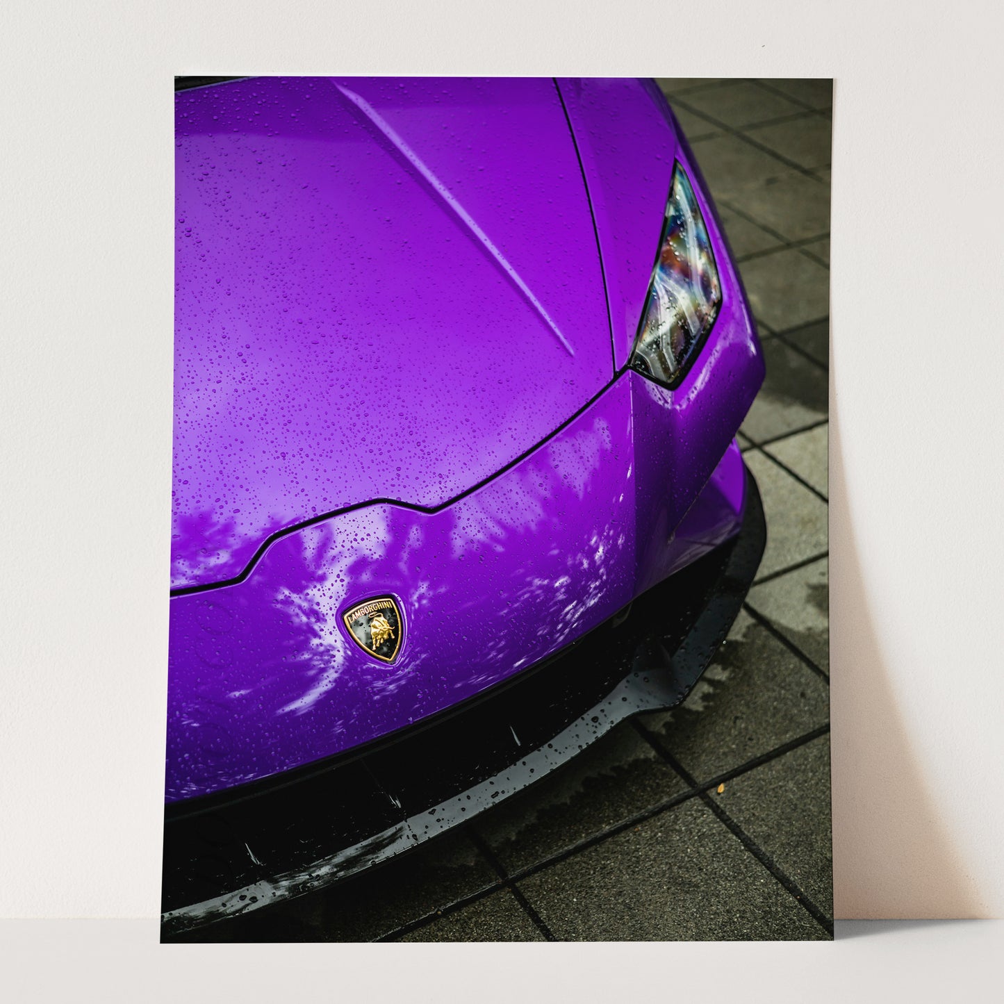 Purple Lamborghini Close Up