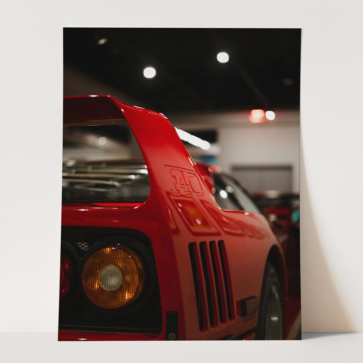 Red Ferrari F40 Rear View