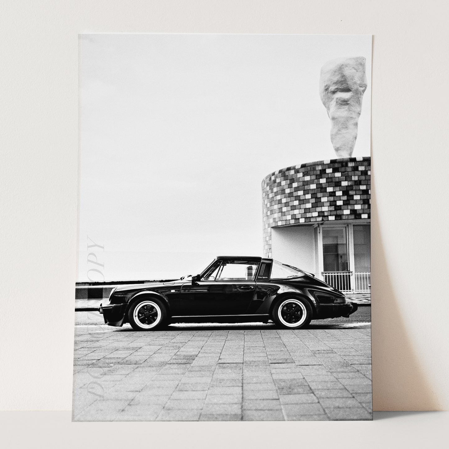 Old Black Porsche 911 Car