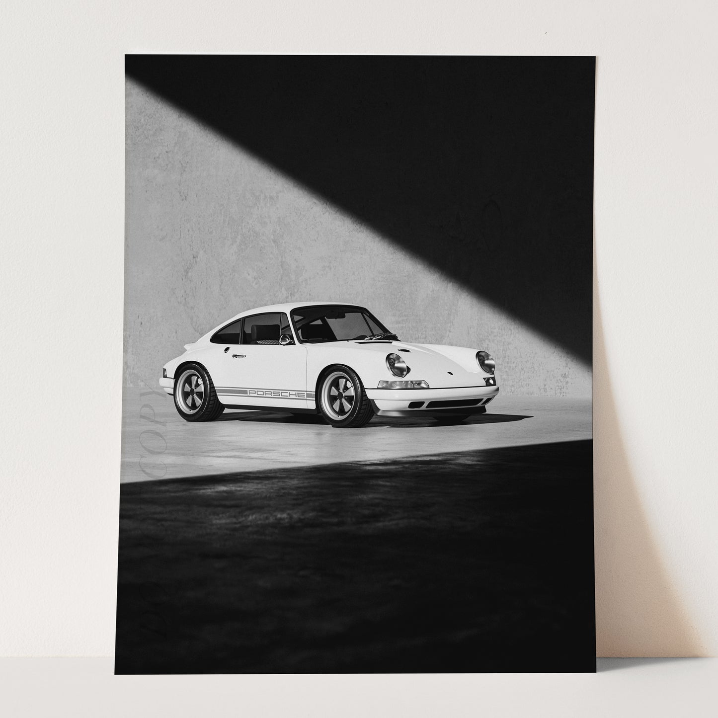 Porsche 911 Shadows Black & White