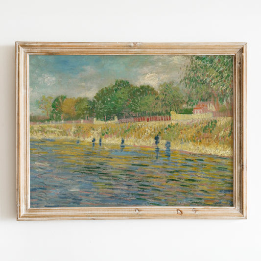 Bank of the Seine (1887) by Van Gogh