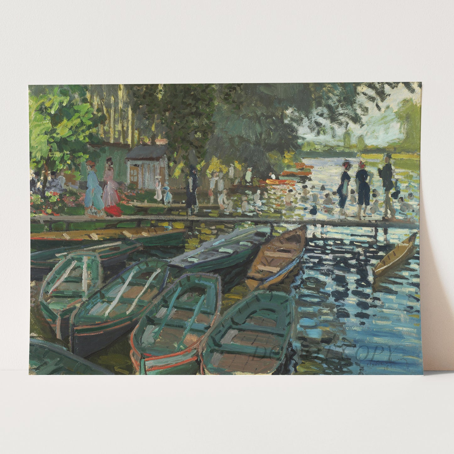 Bathers at La Grenouillère (1896) by Claude Monet
