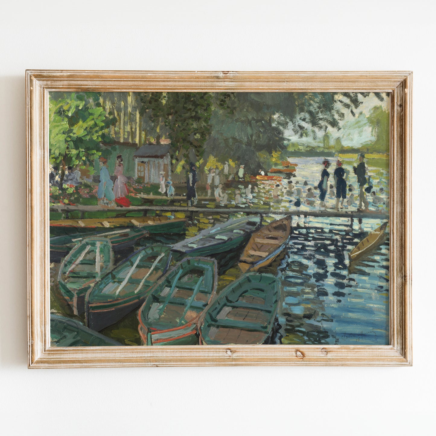 Bathers at La Grenouillère (1896) by Claude Monet