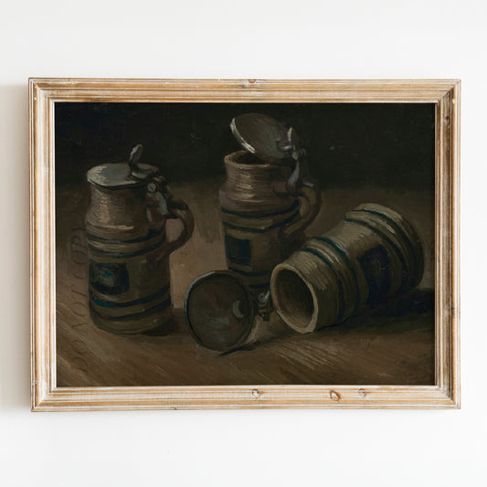 Beer Tankards (1885) by Van Gogh