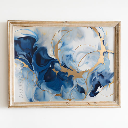 Blue & Gold Mirage