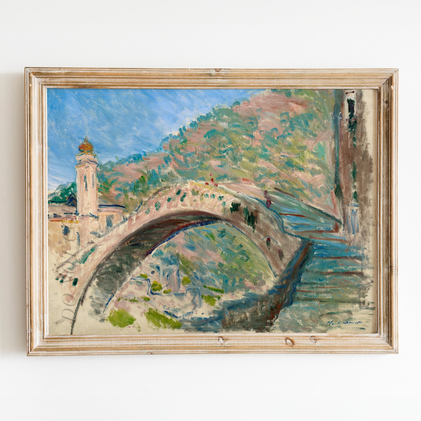 Bridge at Dolceacqua (1884) by Claude Monet