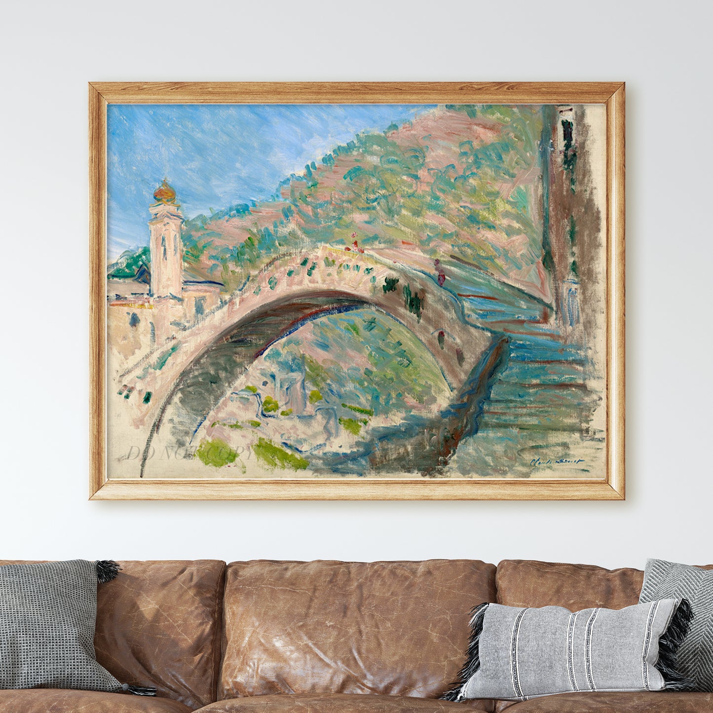 Bridge at Dolceacqua (1884) by Claude Monet