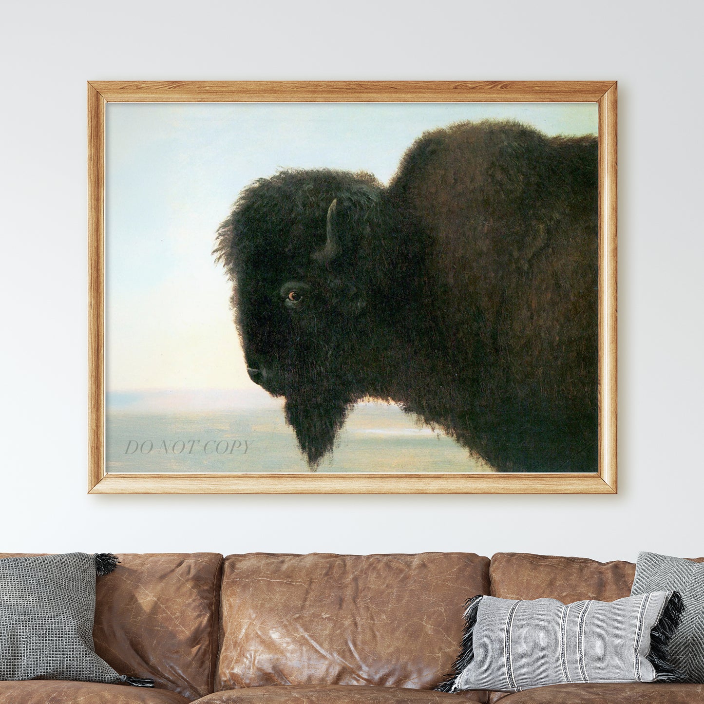 Buffalo Head by Albert Bierstadt