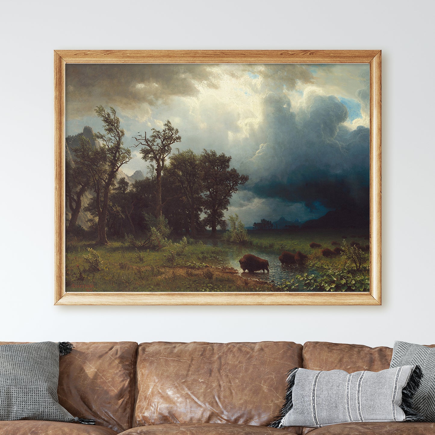 Western Landscape with Buffalo