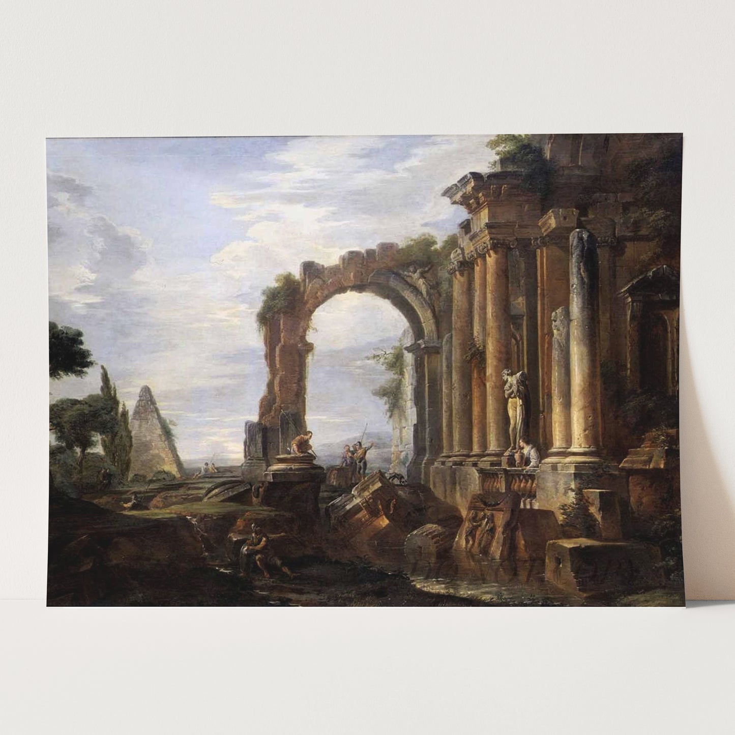 Capriccio of Classical Ruins by Giovanni Paolo Panini
