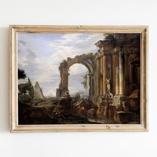 Capriccio of Classical Ruins by Giovanni Paolo Panini