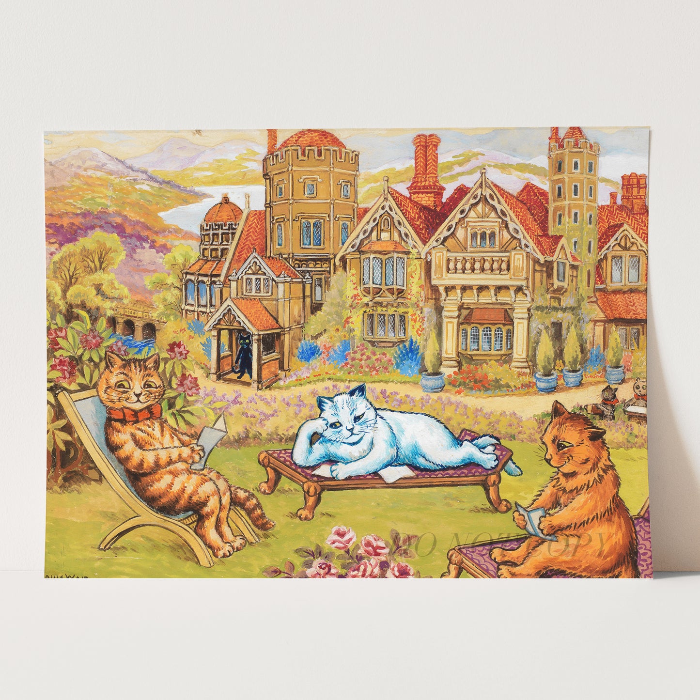 Cats Relaxing On The Grounds At Napsbury