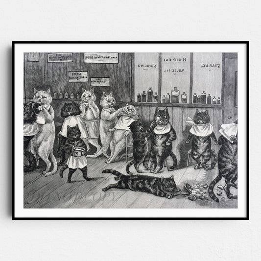 Cats at the Barber