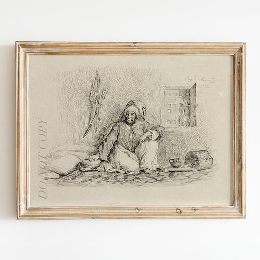 Chief Mohammed-Ben-Abou (1833) by Eugène Delacroix
