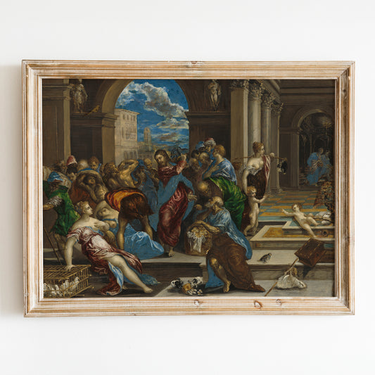 Christ Driving the Money Changers from the Temple by El Greco