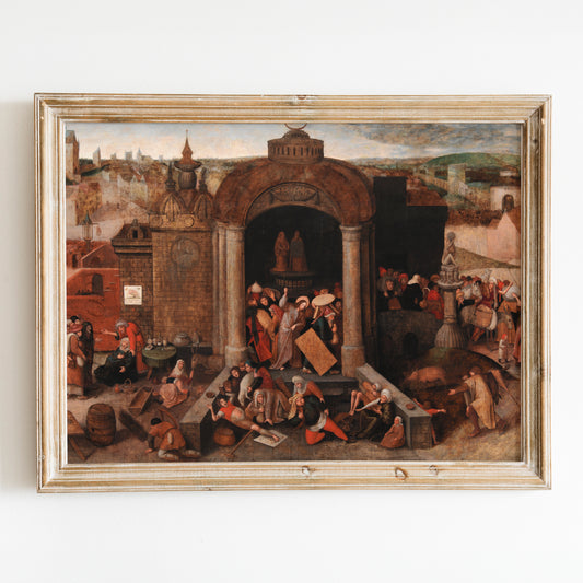 Christ Expels the Peddlers from the Temple by Pieter Bruegel the Elder