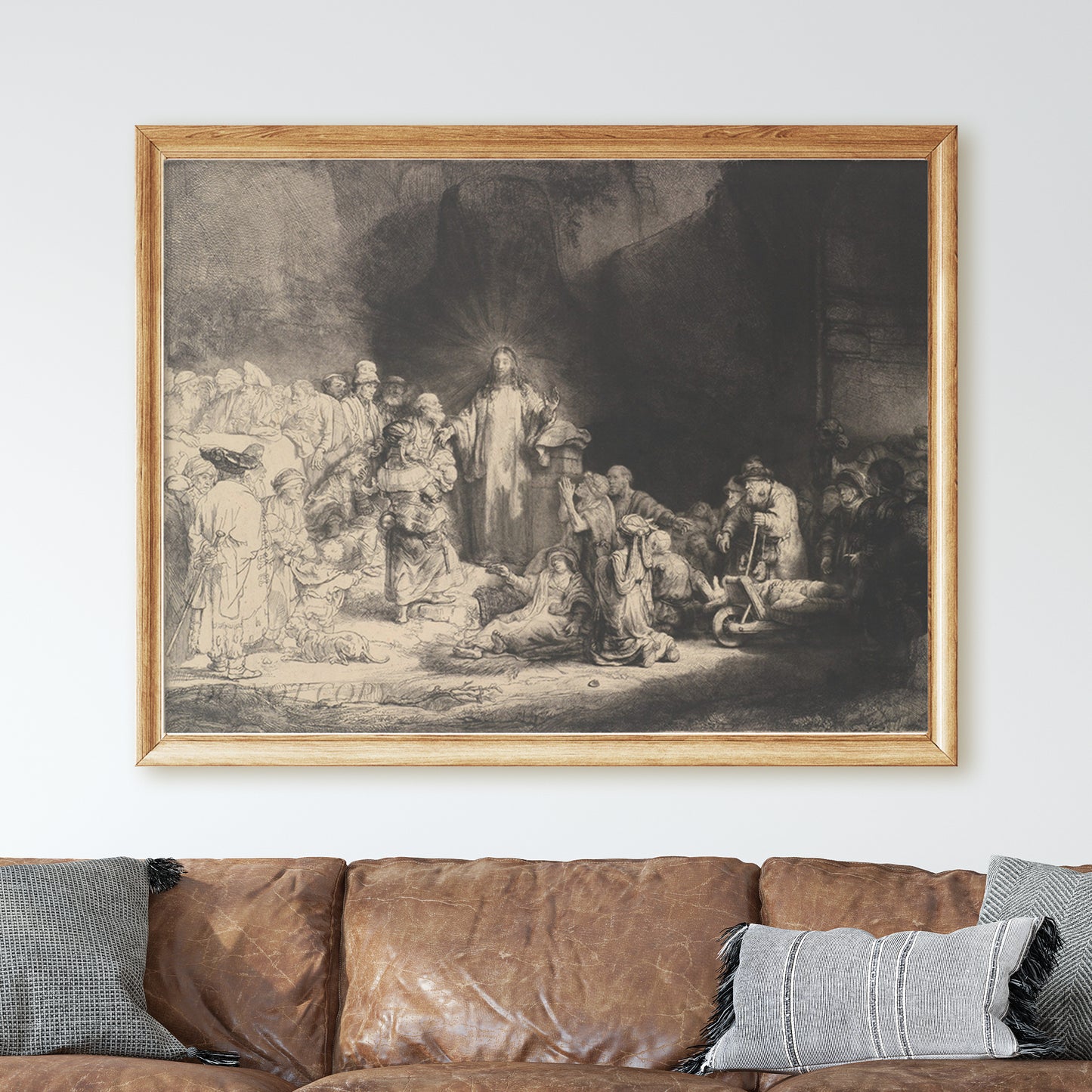 Christ Preaching by Rembrandt