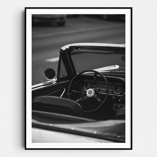 Classic Vintage Ford Mustang Convertible