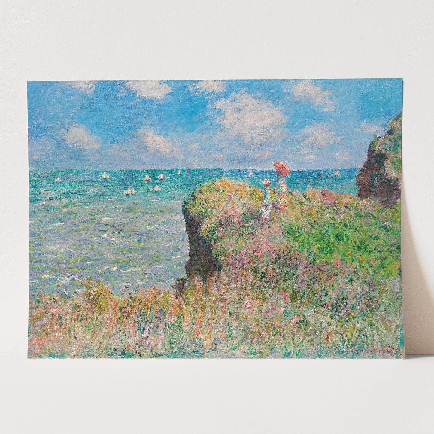 Cliff Walk at Pourville (1882) by Claude Monet