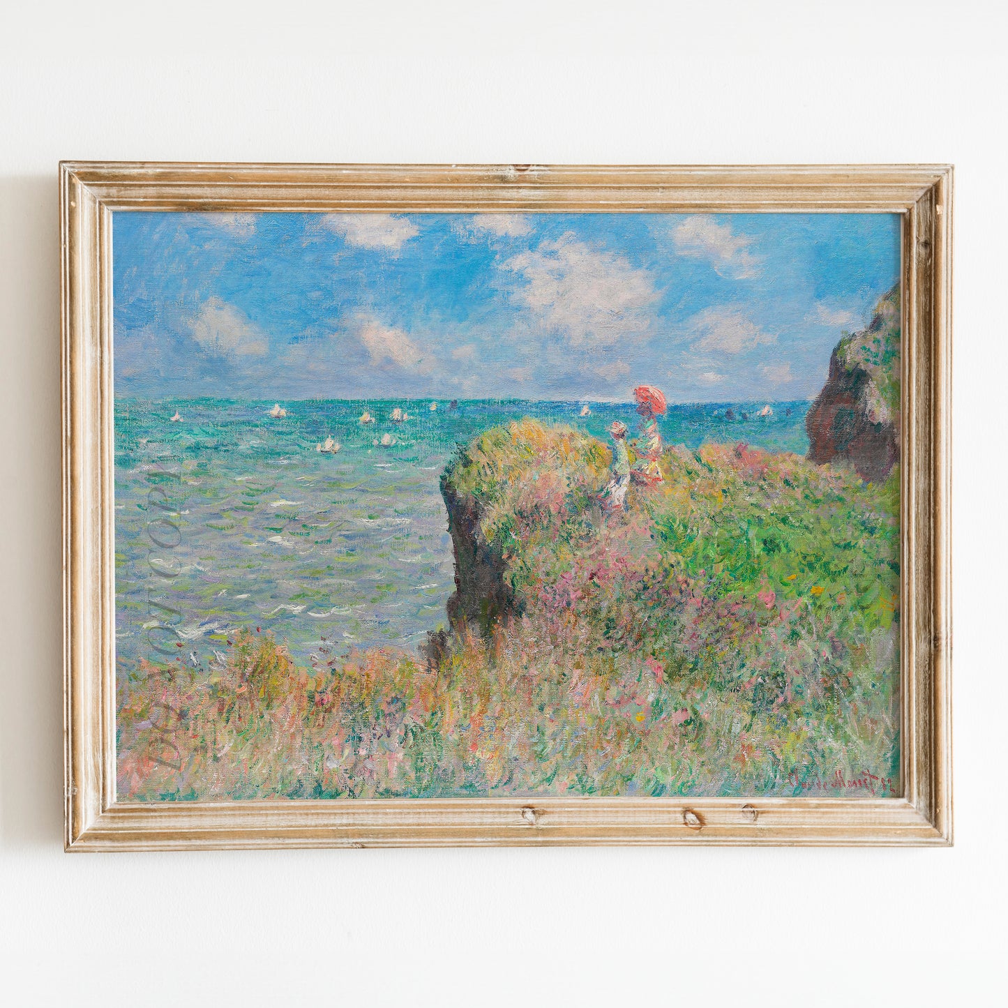 Cliff Walk at Pourville (1882) by Claude Monet