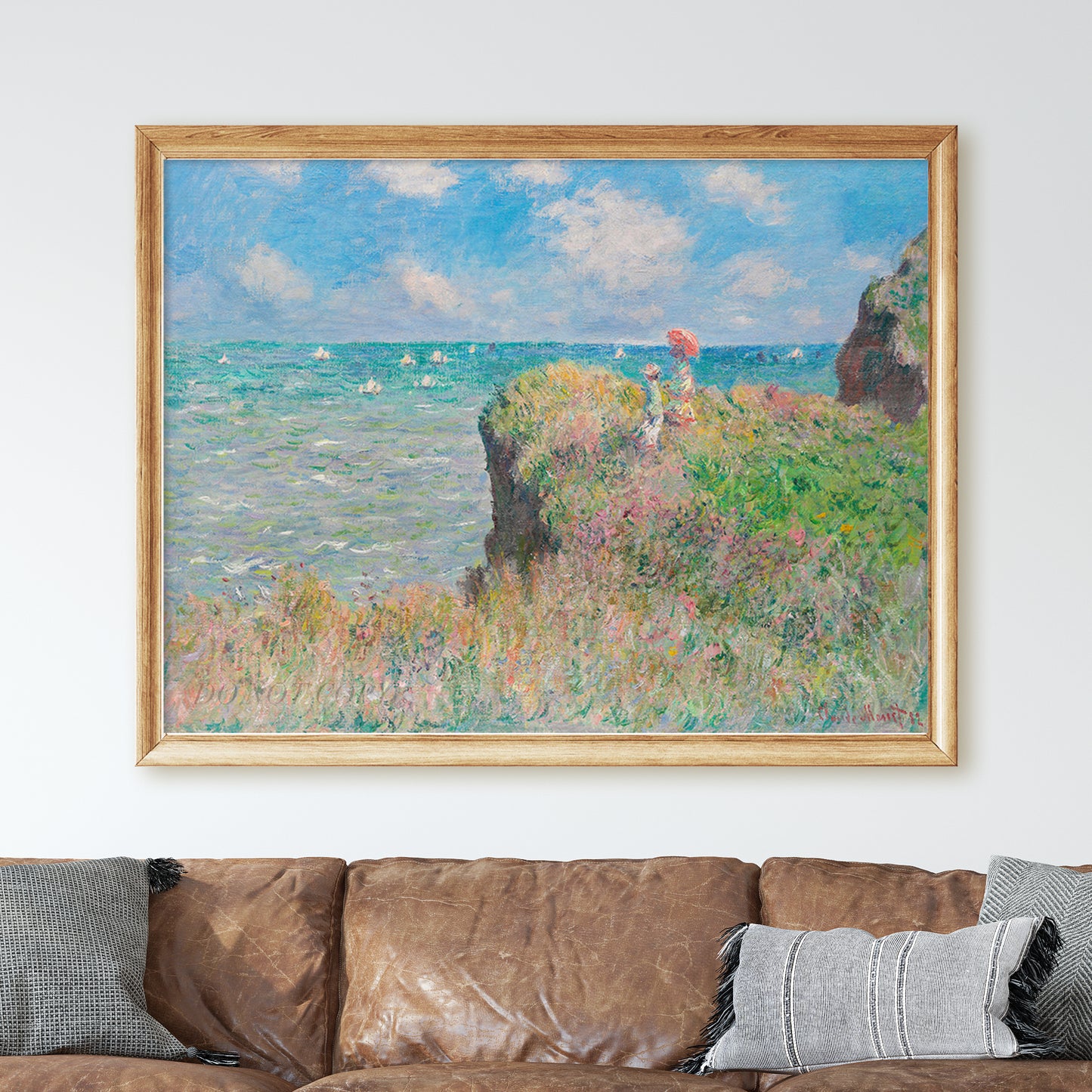 Cliff Walk at Pourville (1882) by Claude Monet