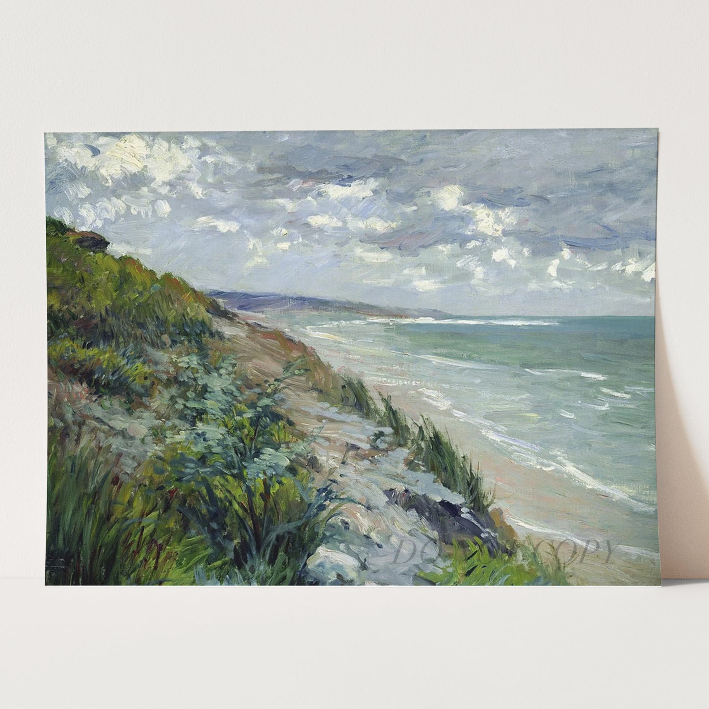 Cliffs by the Sea at Trouville by Gustave Caillebotte