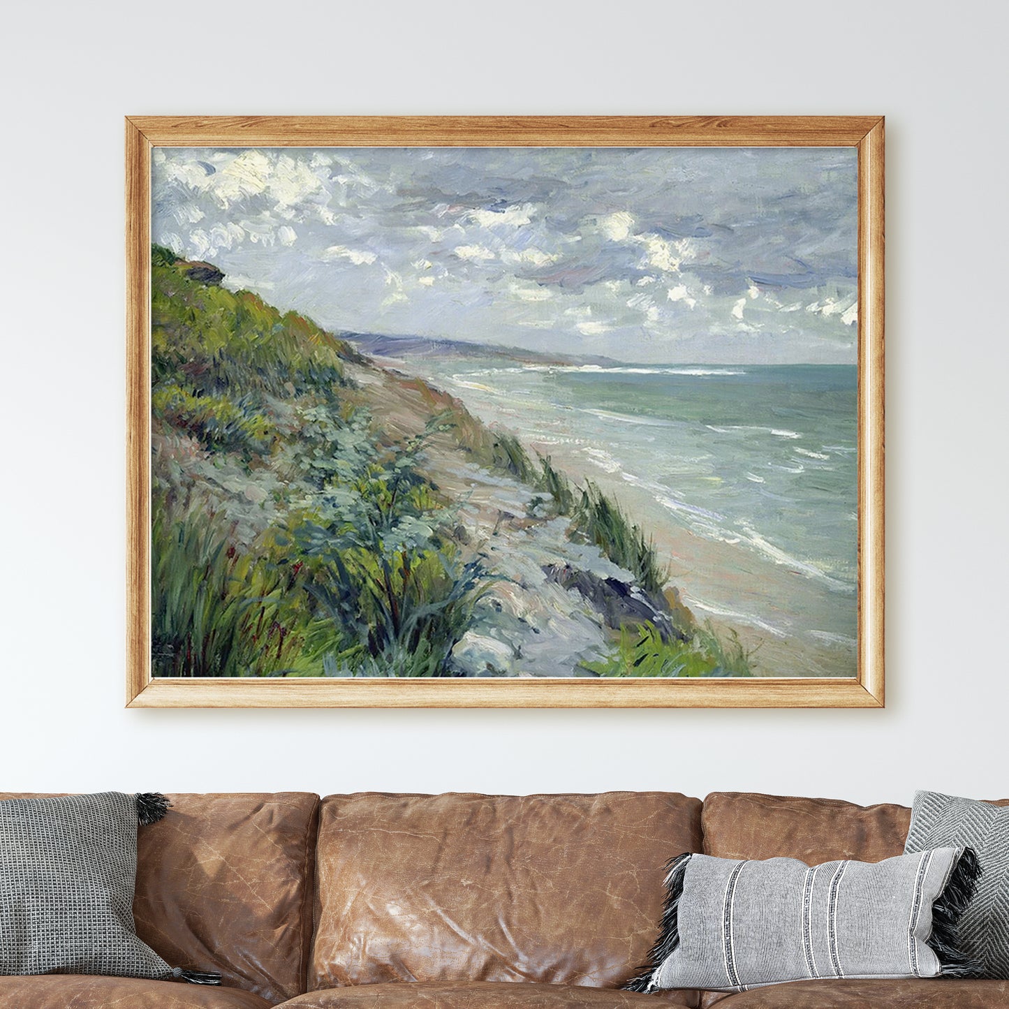 Cliffs by the Sea at Trouville by Gustave Caillebotte