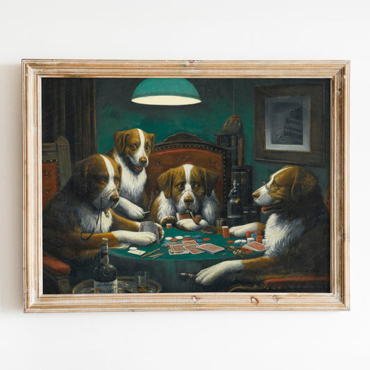Dogs Playing Poker