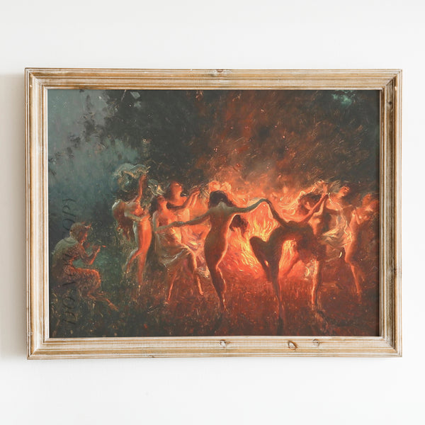 Fire Dance 1889 by Joseph Tomanek Wall Art Poster Prints – Prints