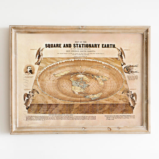 Flat Earth Map