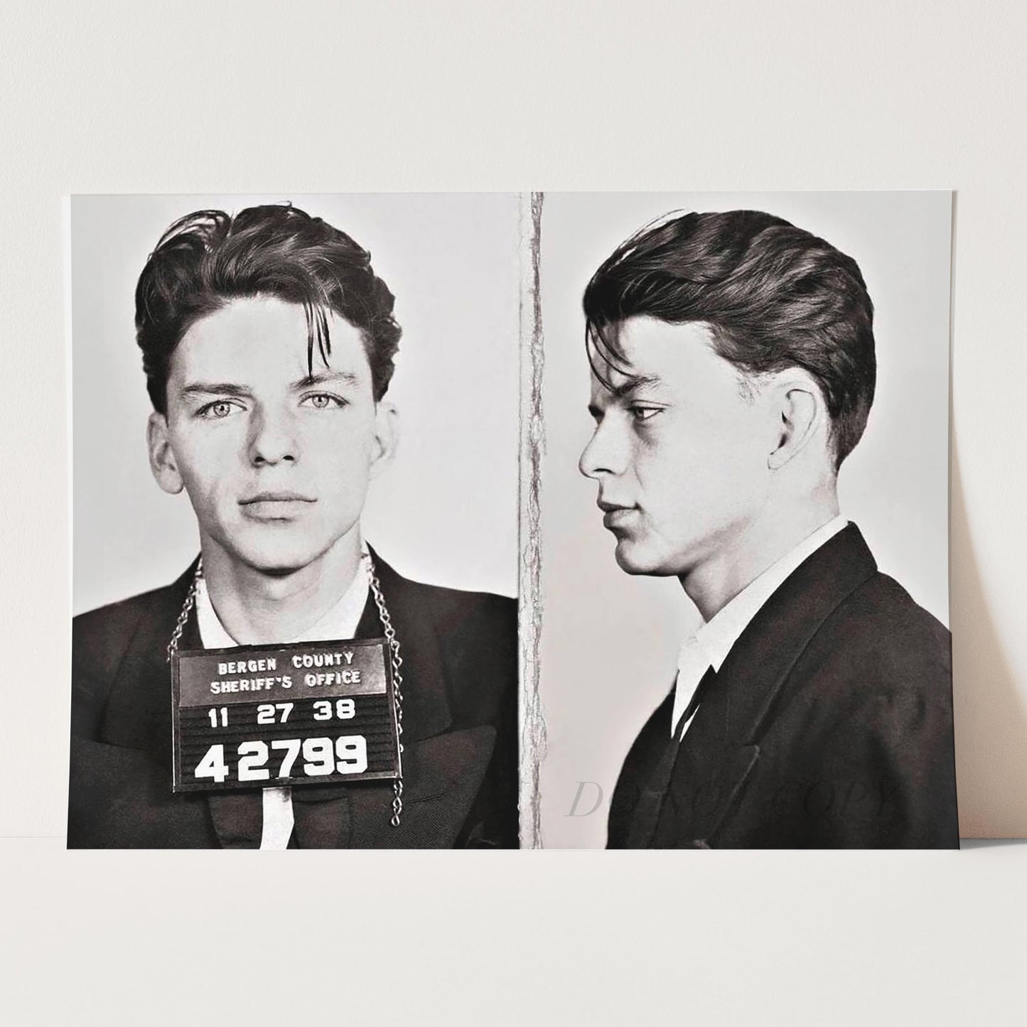 Frank Sinatra Prison Mug Shots