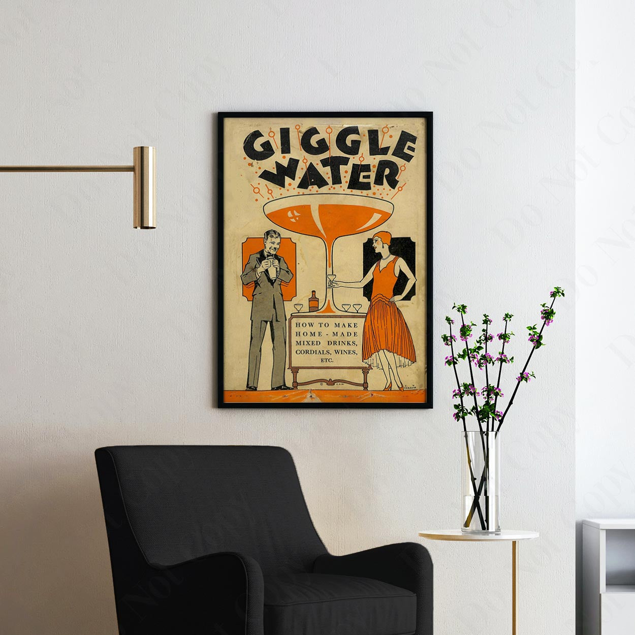 Giggle Water, Vintage Cocktail Advertising
