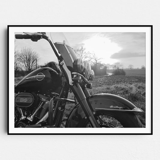 Harley Davidson Sunset