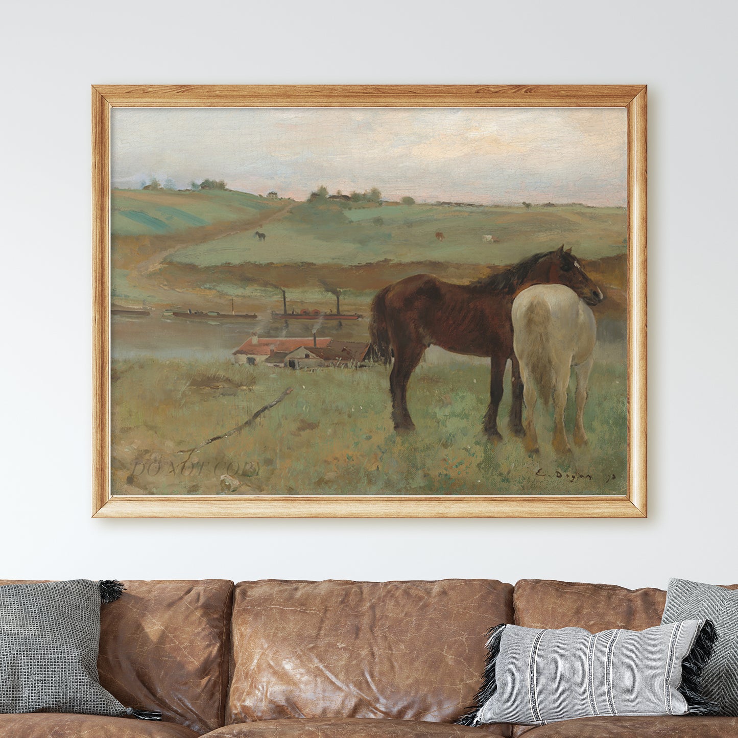 Horse In A Meadow (1871) by Edgar Degas