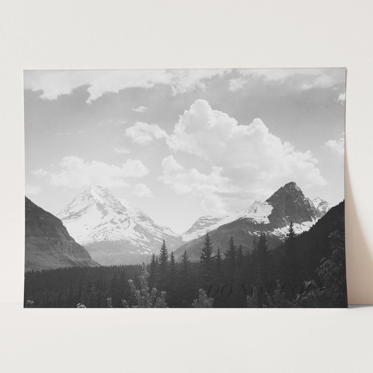 In Glacier National Park by Ansel Adams