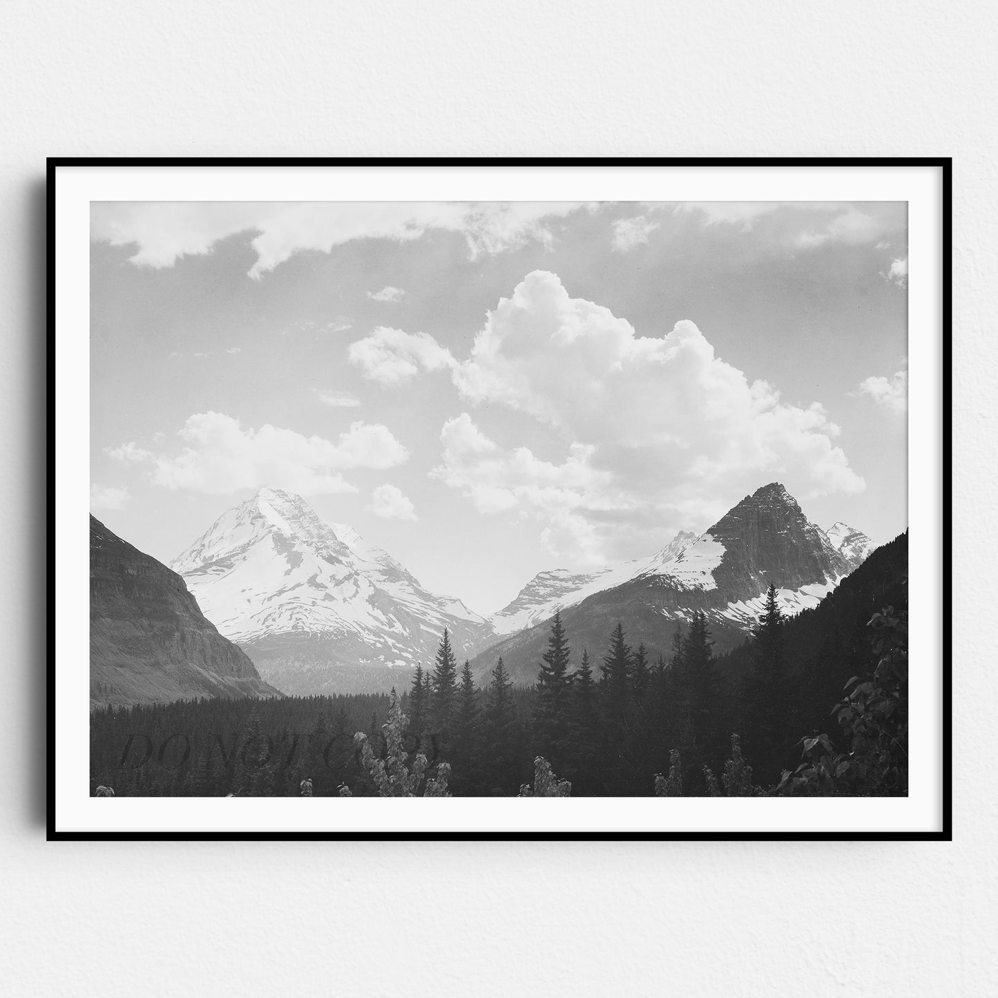 In Glacier National Park by Ansel Adams